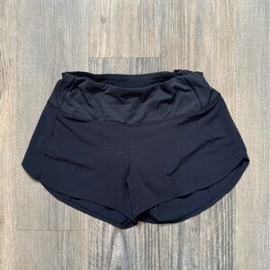 Lululemon Speed Up Shorts, High Rise 4 in inseam, Black, Size 8